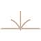 Ekena Millwork Redmond Smooth Timber Gable Bracket, Douglas Fir, 108"W x 49"H x 3 1/2"D x 3 1/2"F, 11/12 Pitch GBW108X49X0404RED00SDF - alternate 1